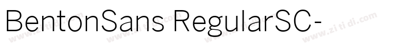 BentonSans RegularSC字体转换